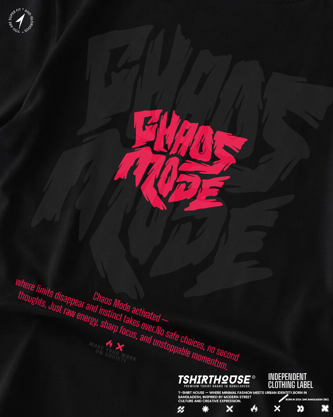 CHAOS MODE | Premium T-shirt - Image 5