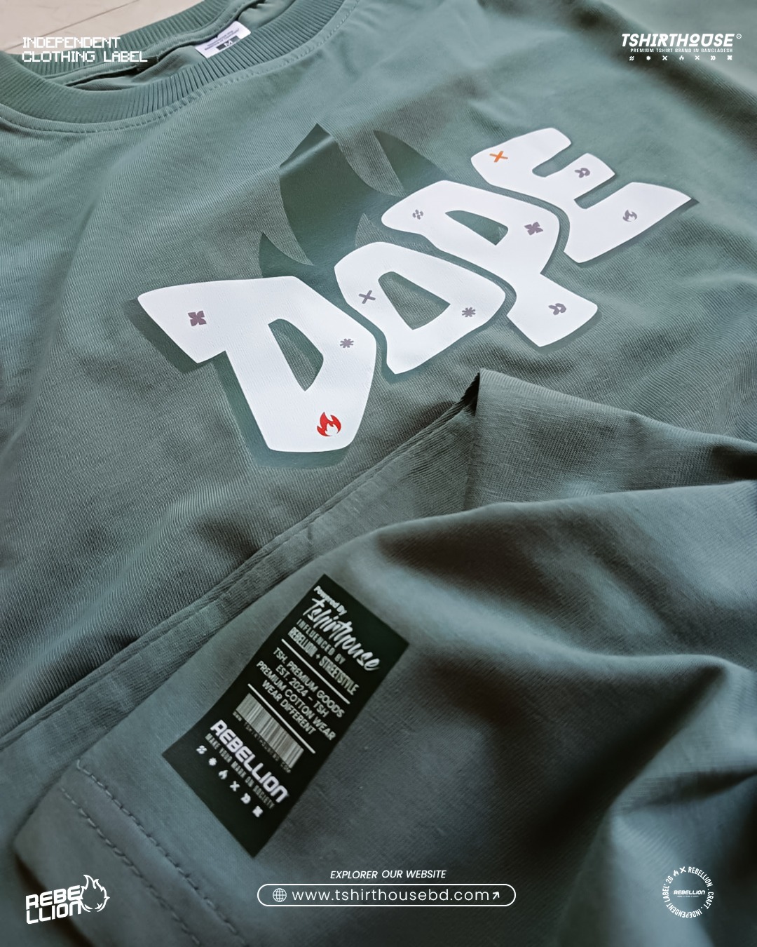 DOPE | SUMMER SLEEVE ROLL T-SHIRT - Image 3
